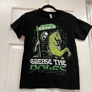 Philadelphia Eagles "Grease the Poles" Shirt by Heavyslime x Cracked Bell